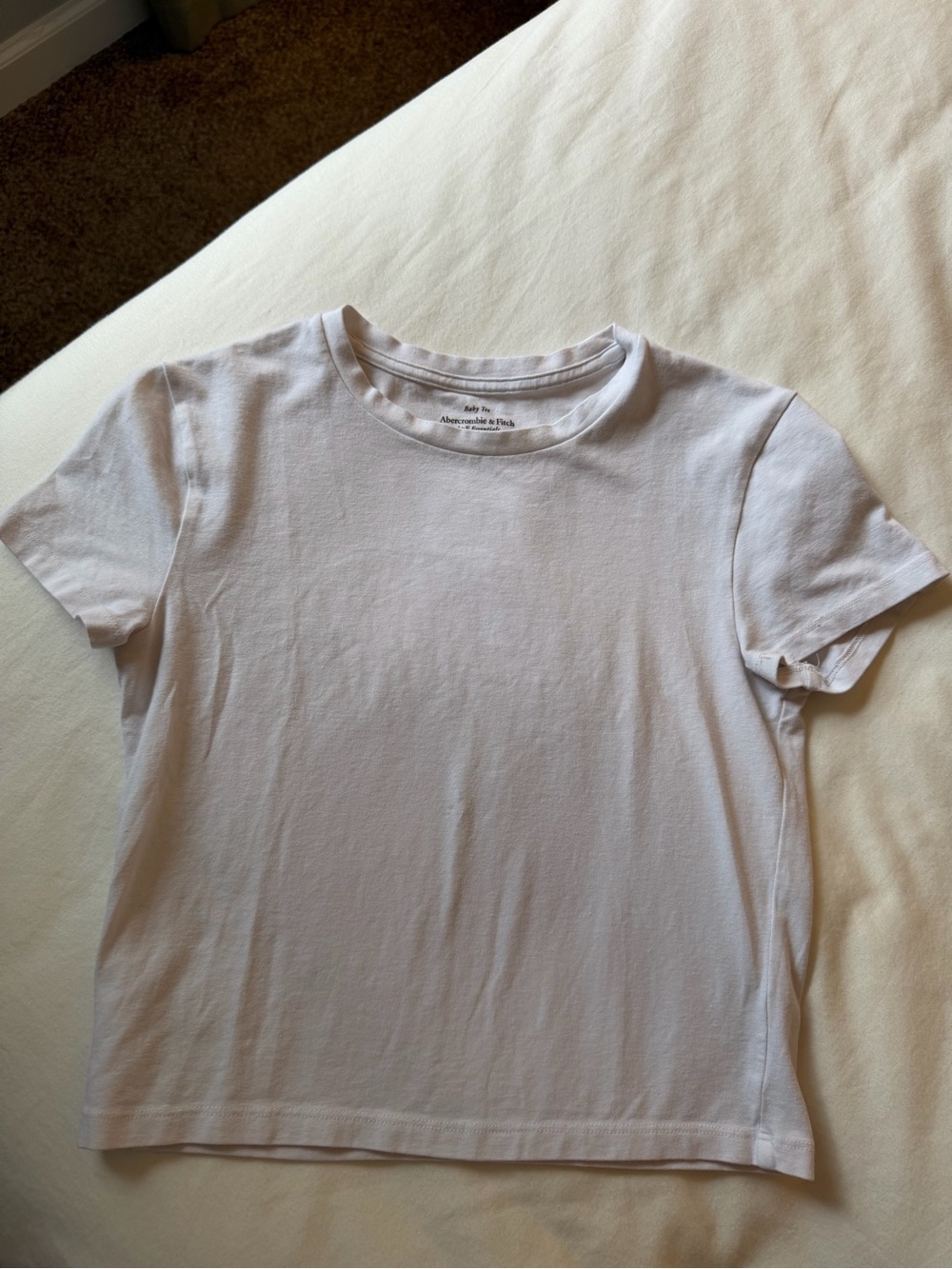 Abercrombie and Fitch White Baby Tee